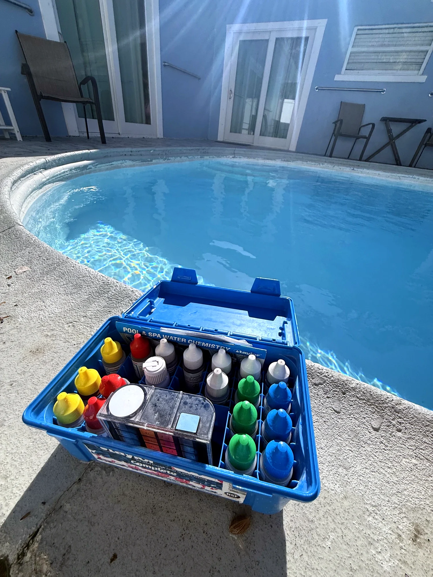 Professional pool water testing and chemical balancing in Pinellas County FL
